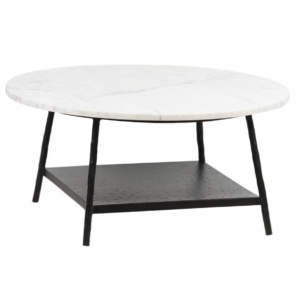 Banyon White Marble Top Coffee Table