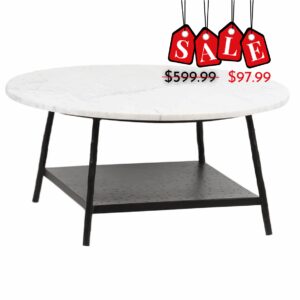 Banyon White Marble Top Coffee Table Banyon White Marble Top Coffee Table
