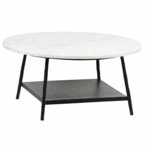 Banyon White Marble Top Coffee Table