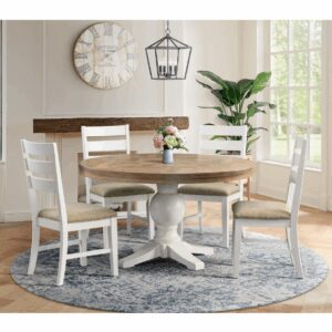 Park Creek Round Dining Table 2 Pc W/ Four Side Chairs