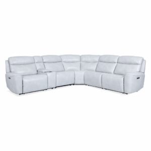 Bolero Fog 6 Pc Sectional Dual Power, Ext. Footrest, Wireless Charger, Droptray, And Lights