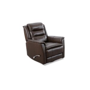Leather Madrid Chocolate Swivel Glider Recliner